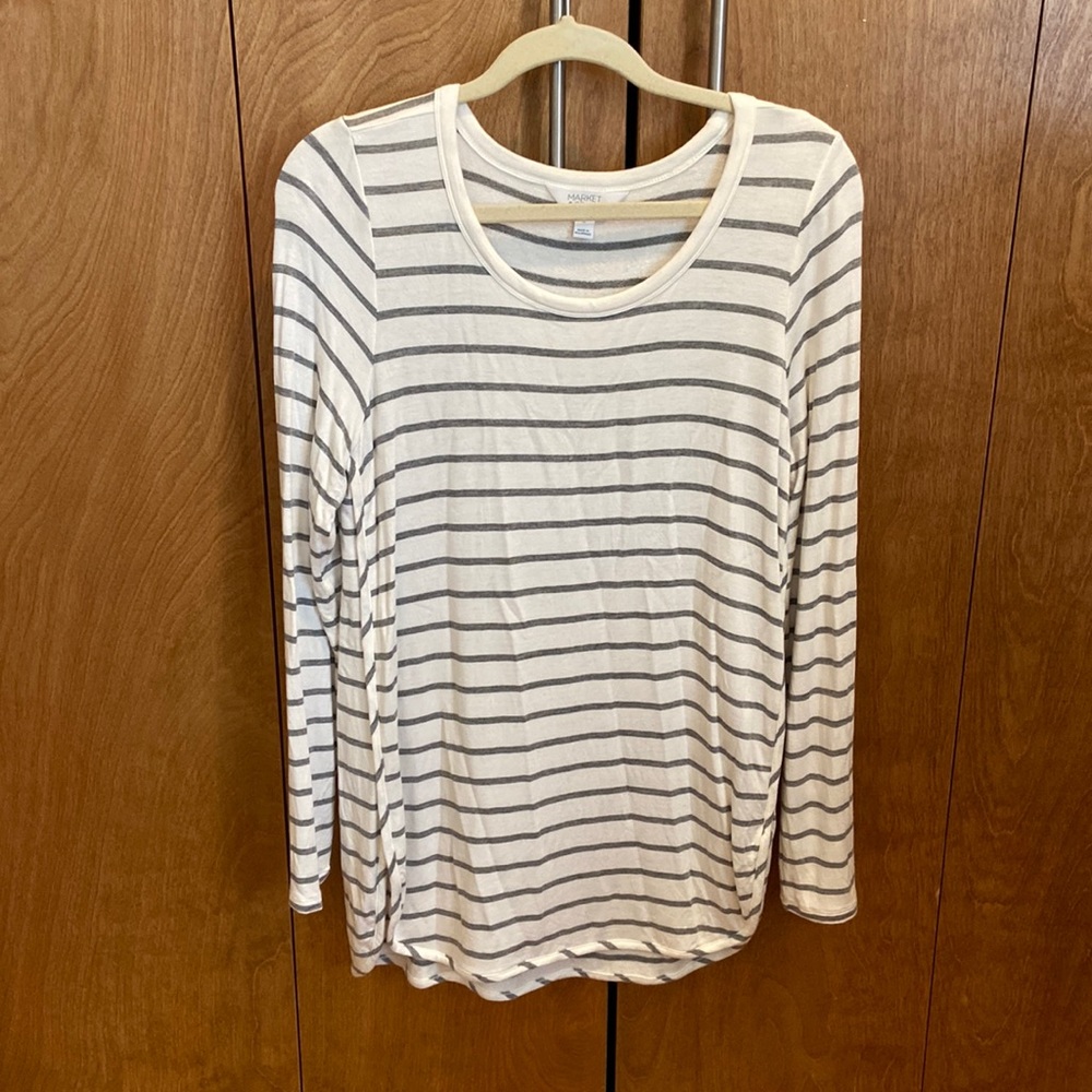 Market & Spruce fitted long sleeved-tee